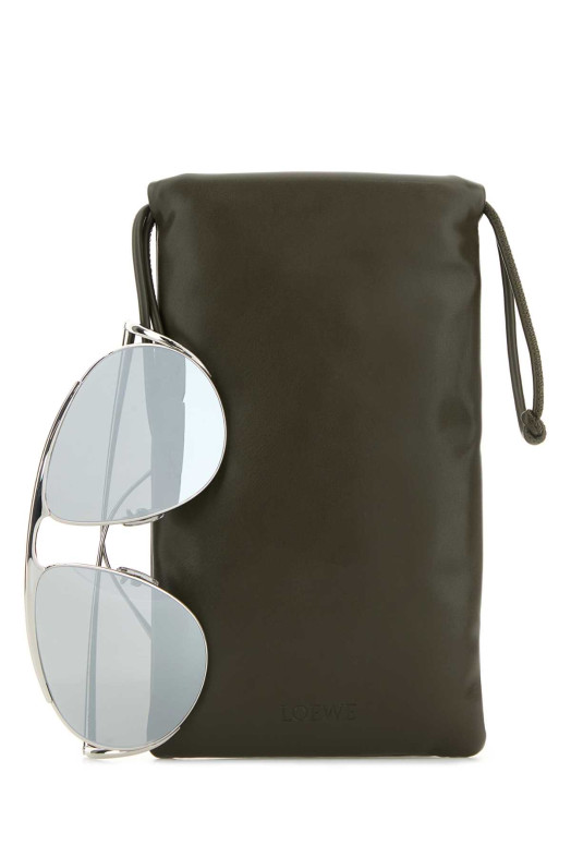 Silver metal Hillock sunglasses LOEWE (LW40180U61)