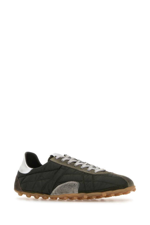 Multicolor fabric and suede sneakers MAISON MARGIELA (S57WS0514P7415)