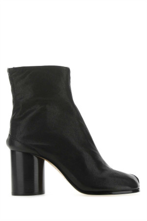Black leather Tabi ankle boots MAISON MARGIELA (S58WU0260P3753)