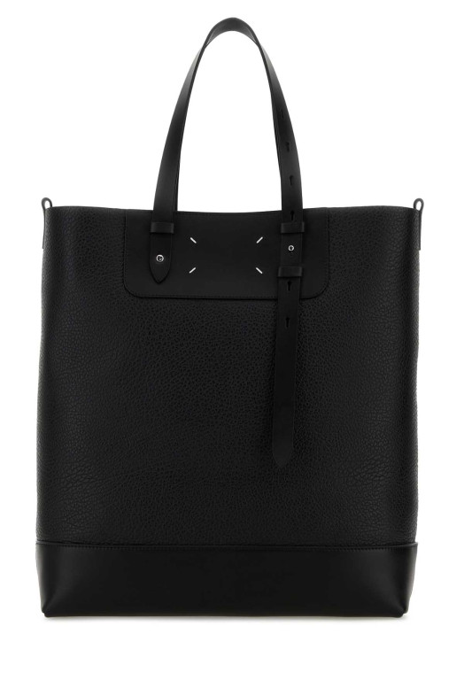 Black leather Vertical shopping bag MAISON MARGIELA (SB1WC0024P8611)