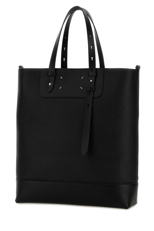 Black leather Vertical shopping bag MAISON MARGIELA (SB1WC0024P8611)