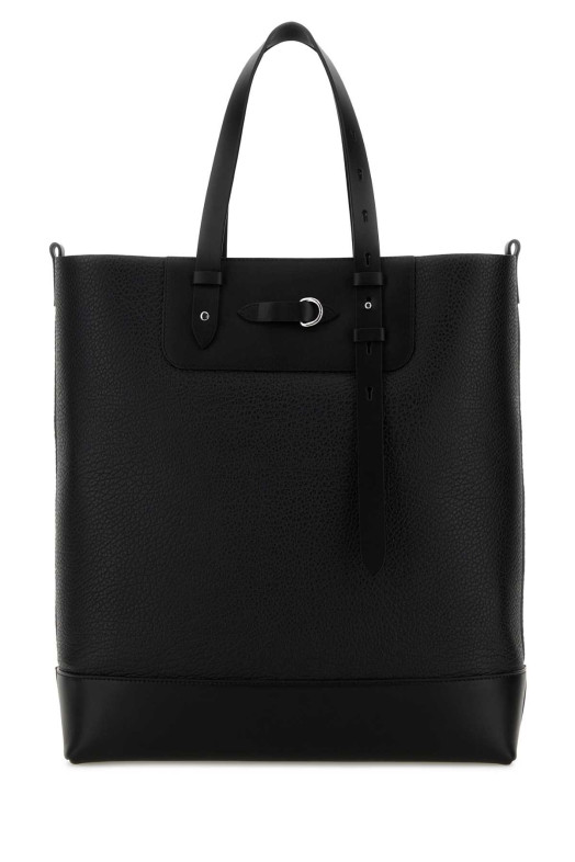 Black leather Vertical shopping bag MAISON MARGIELA (SB1WC0024P8611)