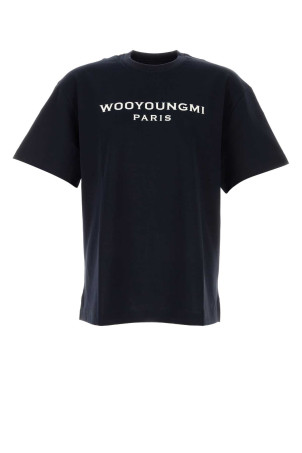 Midnight blue cotton oversize t-shirt WOOYOUNGMI (W261TS02)