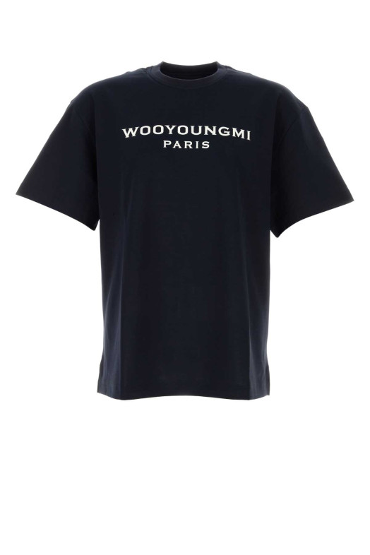 Midnight blue cotton oversize t-shirt WOOYOUNGMI (W261TS02)