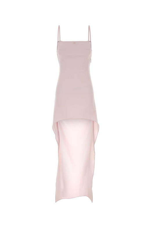 Pastel pink crepe dress COURREGES (126CRO805PL0159)