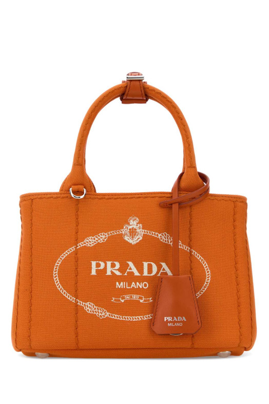 Orange canvas mini Prada JardiniÃ¨re handbag PRADA (1BA038VNLM2HF3)
