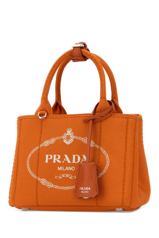 Orange canvas mini Prada JardiniÃ¨re handbag PRADA (1BA038VNLM2HF3)