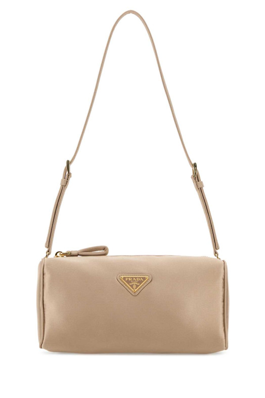 Sand satin mini shoulder bag PRADA (1NE064AC4)