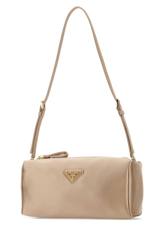 Sand satin mini shoulder bag PRADA (1NE064AC4)