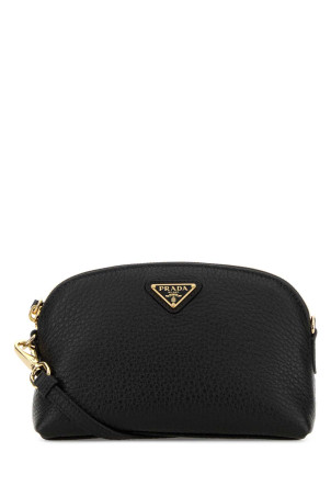 Black leather crossbody bag Black PRADA (1NF0622DKV)