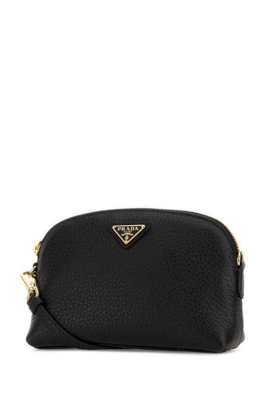 Black leather crossbody bag Black PRADA (1NF0622DKV)