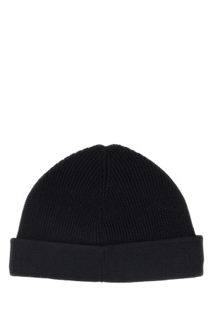 Black cotton beanie hat Black C.P. COMPANY (20CLAC043A000727A)