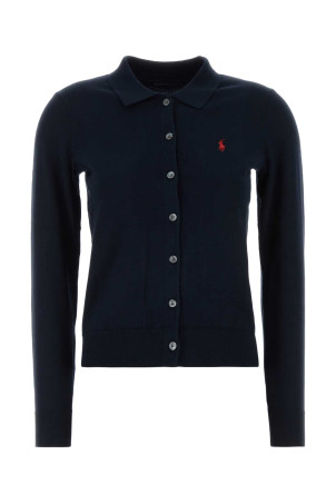 Midnight blue stretch cotton blend cardigan POLO RALPH LAUREN (211972110)