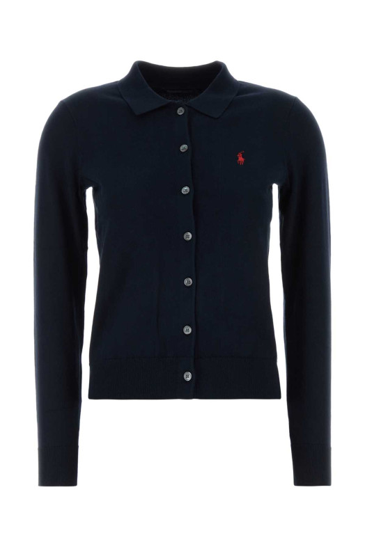 Midnight blue stretch cotton blend cardigan POLO RALPH LAUREN (211972110)