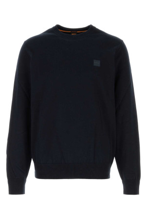 Midnight blue cotton blend sweater BOSS (50527583)