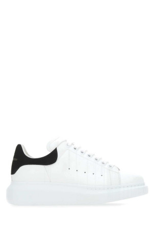 White leather sneakers with black suede heel ALEXANDER MCQUEEN (553770WHGP7)