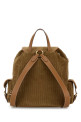 Beige corduroy backpack MIU MIU (5BZ042VOOMAF81)