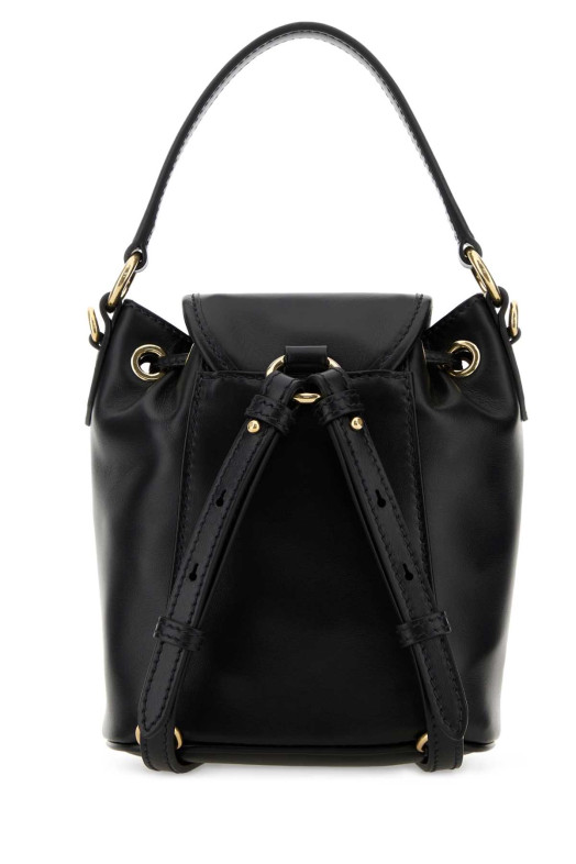 Black leather backpack Black MIU MIU (5BZ045VOOM2CRW)