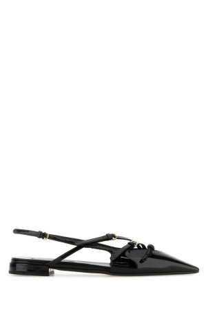 Black leather ballerinas Black MIU MIU (5F476EF010069)