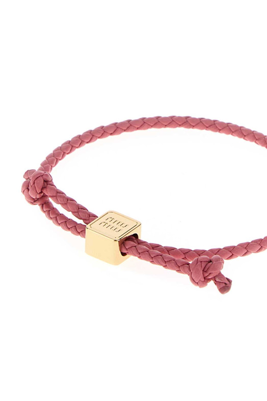 Pink leather bracelet MIU MIU (5IB7722IGY)