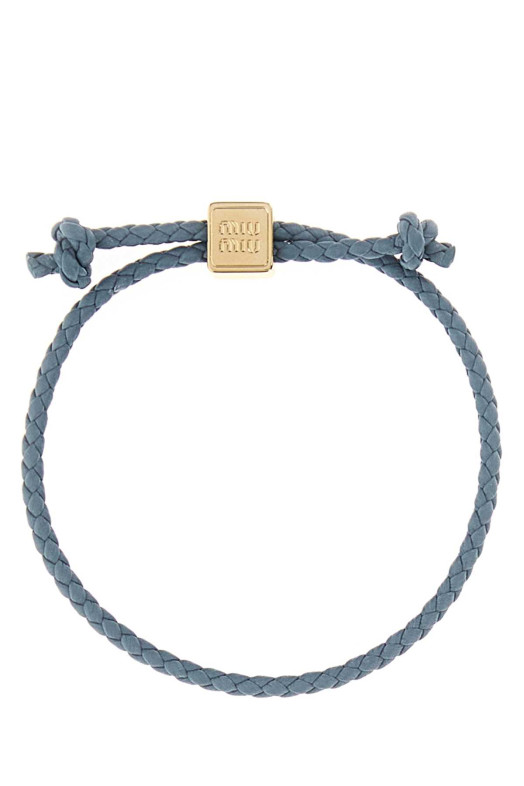 Light blue leather bracelet MIU MIU (5IB7722IGY)