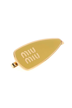 Yellow metal hair clip MIU MIU (5IF1472F6T)
