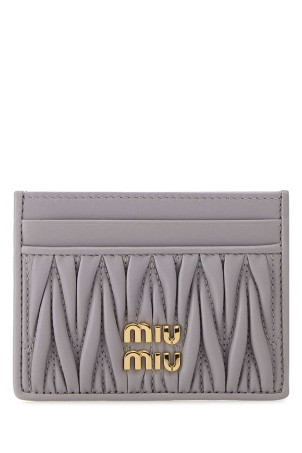 Lilac leather card holder MIU MIU (5MC076AFPP)