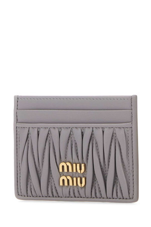 Lilac leather card holder MIU MIU (5MC076AFPP)