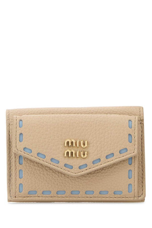 Sand leather wallet MIU MIU (5MH0212IIB)