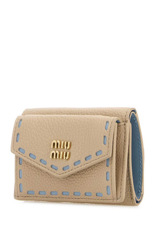 Sand leather wallet MIU MIU (5MH0212IIB)