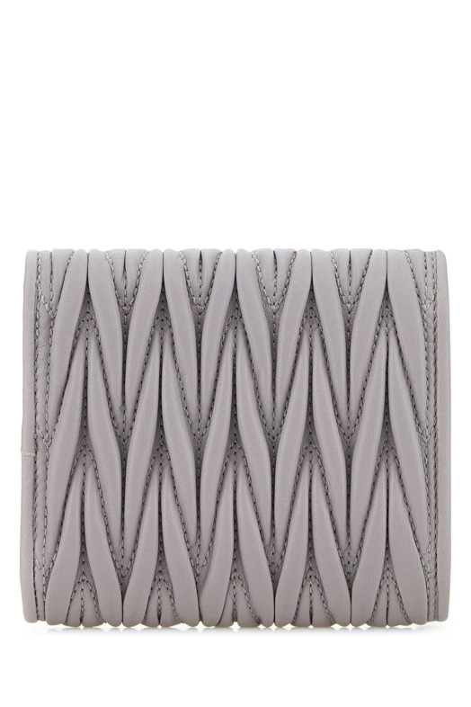 Lilac leather wallet MIU MIU (5MH033AFPP)