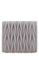 Lilac leather wallet MIU MIU (5MH033AFPP)