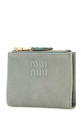 Mint green leather wallet MIU MIU (5ML024AEFX)