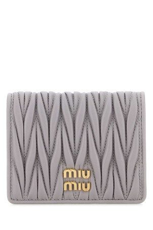 Lilac leather wallet MIU MIU (5MV204AFPP)