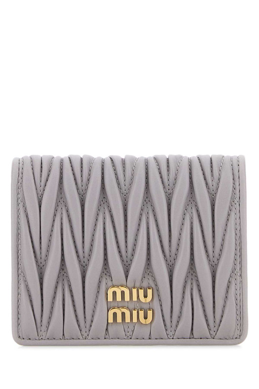 Lilac leather wallet MIU MIU (5MV204AFPP)