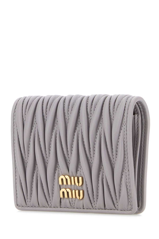 Lilac leather wallet MIU MIU (5MV204AFPP)
