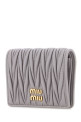 Lilac leather wallet MIU MIU (5MV204AFPP)
