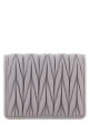 Lilac leather wallet MIU MIU (5MV204AFPP)