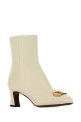 Ivory leather VLogo Signature ankle boots White VALENTINO GARAVANI (7W2S0ML2DSH)