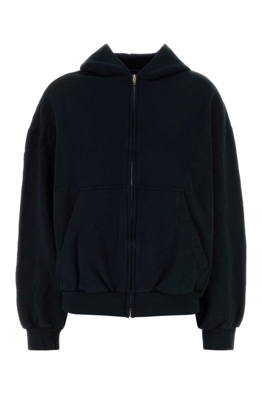 Black cotton sweatshirt BALENCIAGA (803264TSVU7)