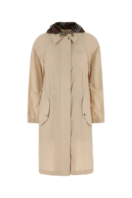 Cream stretch nylon Newbury parka coat BURBERRY (8120898)
