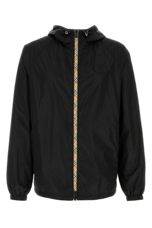 Black nylon windbreaker Black BURBERRY (8124327)