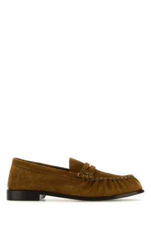 Camel suede Le Loafer loafers SAINT LAURENT (8168122W5AC)