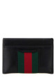 Black leather card holder GUCCI (867122AAGF7)