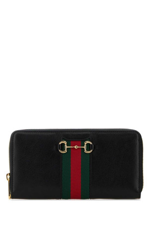 Black leather wallet GUCCI (867124AAGOQ)