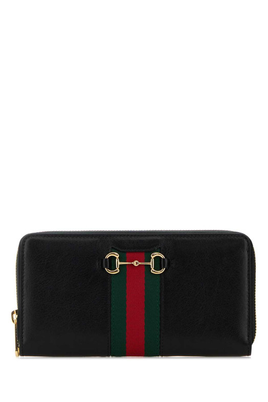 Black leather wallet GUCCI (867124AAGOQ)