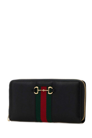 Black leather wallet GUCCI (867124AAGOQ)