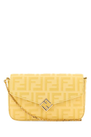 Yellow leather FF Diamonds wallet FENDI (8M0509ADYM)