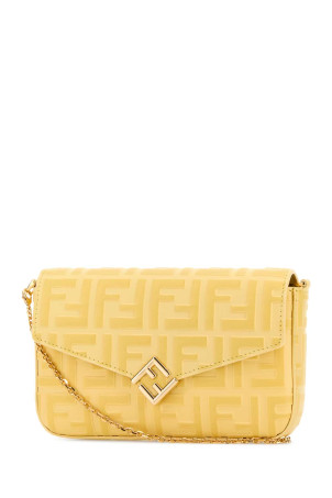 Yellow leather FF Diamonds wallet FENDI (8M0509ADYM)