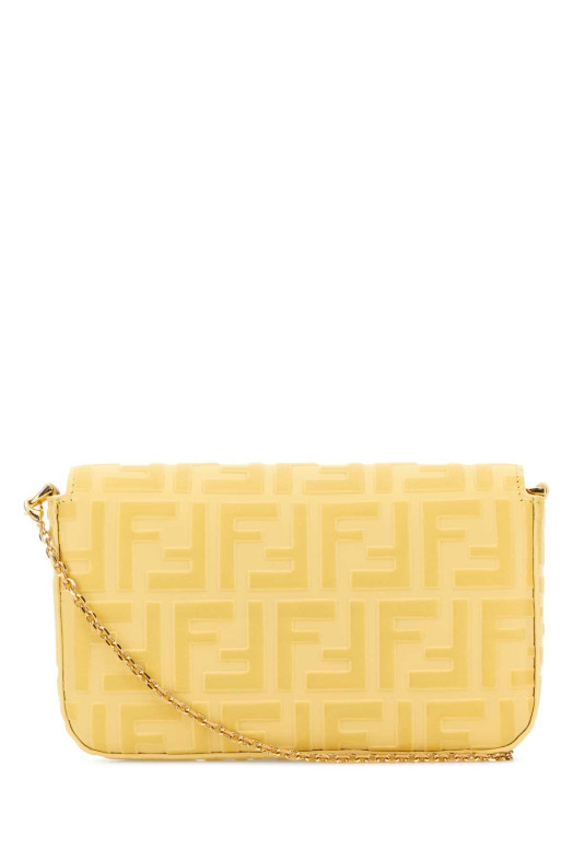 Yellow leather FF Diamonds wallet FENDI (8M0509ADYM)